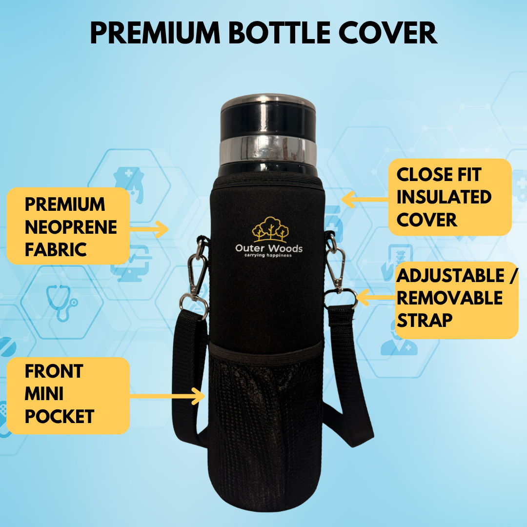 Outer Woods Insulated Insulin Bottle Cooler Travel Case - Large
