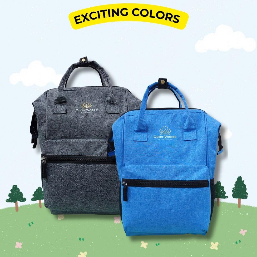 Outer Woods Baby Diaper Bag with Insulated Bottle Compartment | Maternity Bag | Newborn Baby | Mother Travelling Bag | Multiple Pocket Water Resistant Hospital Bag