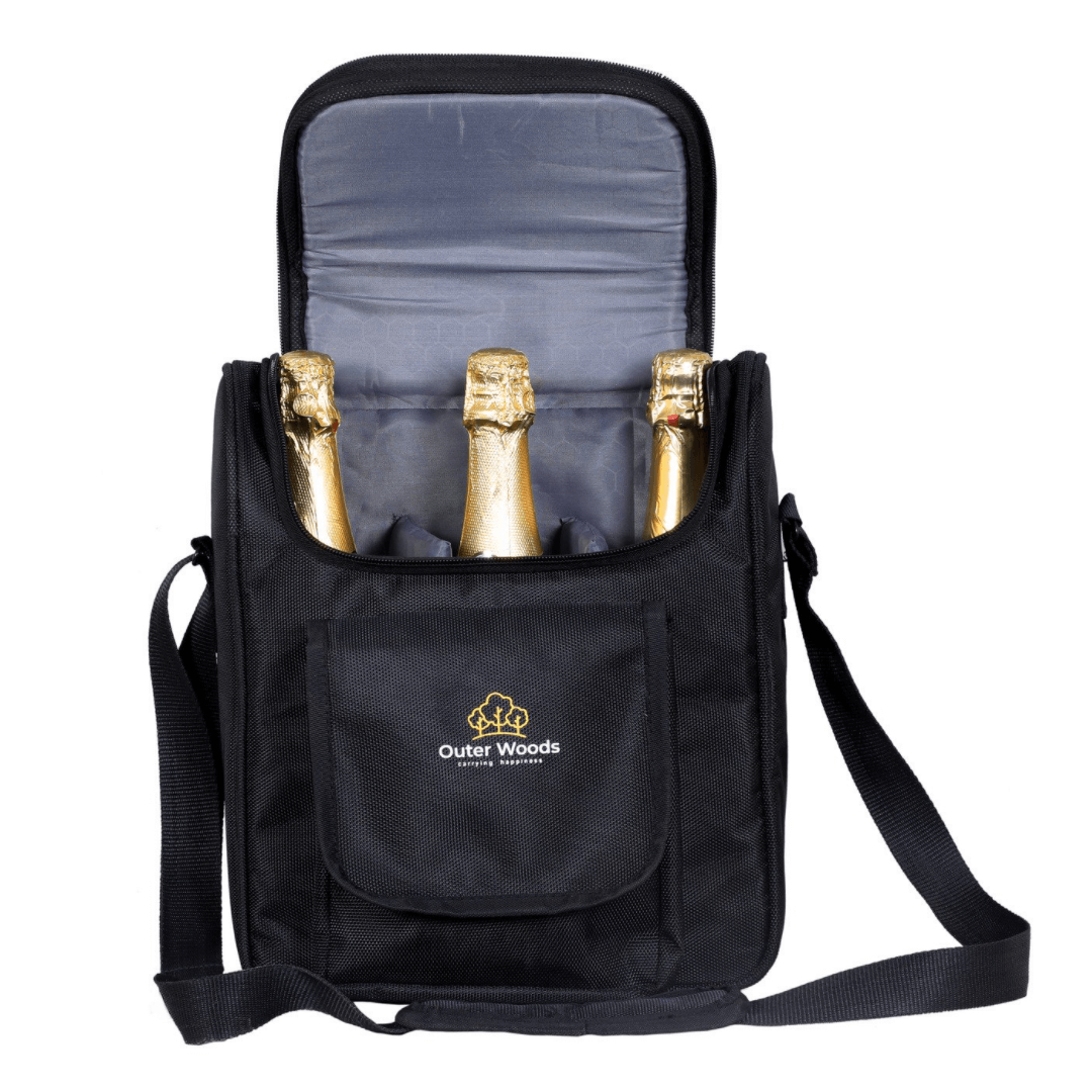 Eco-friendly reusable cooler bag for drinks and wine bottles