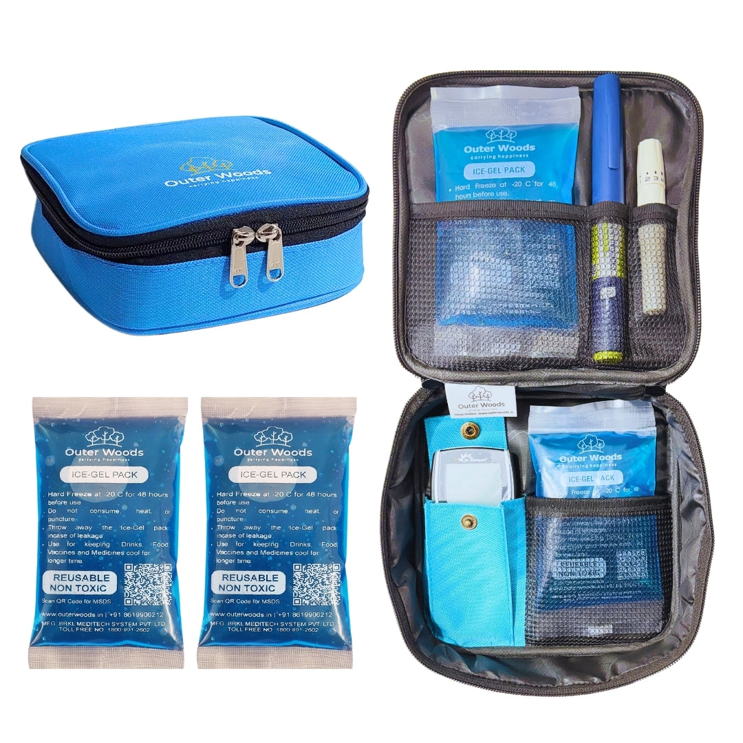 Outer Woods Insulated Insulin Cooler Bag | Insulin Pen Cooler | Diabetic Organizer Bag | Insulin Bag | Insulated Medical Bag