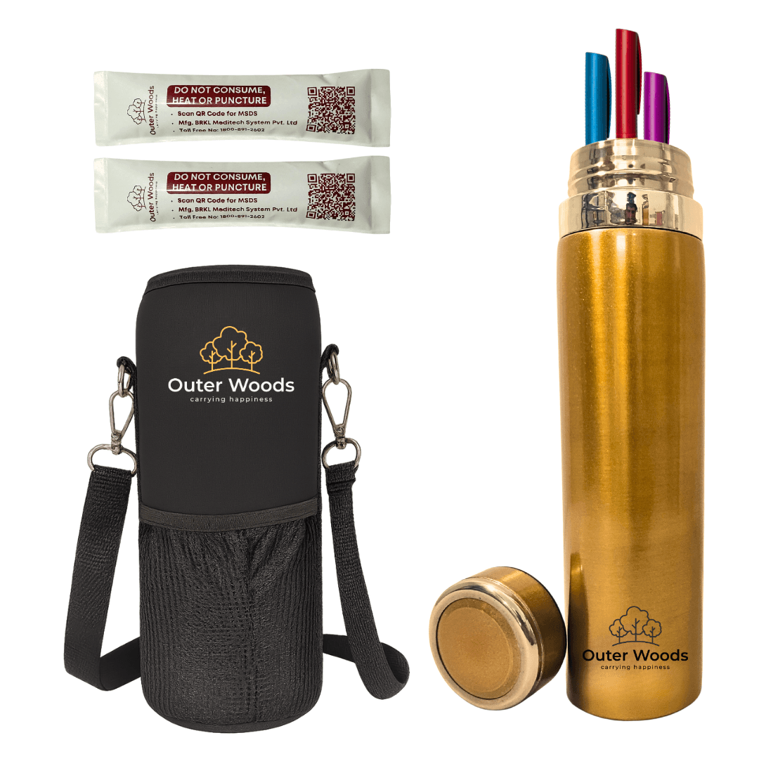 Outer Woods insulin bottle cooler travel case golden edition premium finish for travel