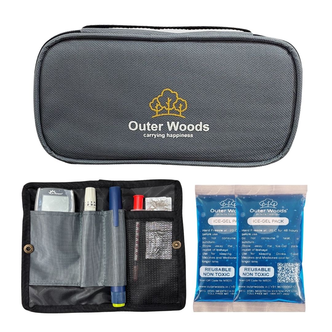 Outer Woods Insulated Insulin Cooler Bag | Insulin Pen Cooler | Diabetic Organizer Bag | Insulin Bag | Insulated Medical Bag