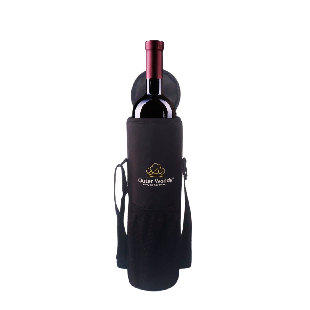 Outer Woods Insulated 1 Bottle Cooler Bag, Beverage Cooler Bag, Insulated Bag, Bottle Bag, Beer Cooler Bag, Wine Carier, Hot Cold bag