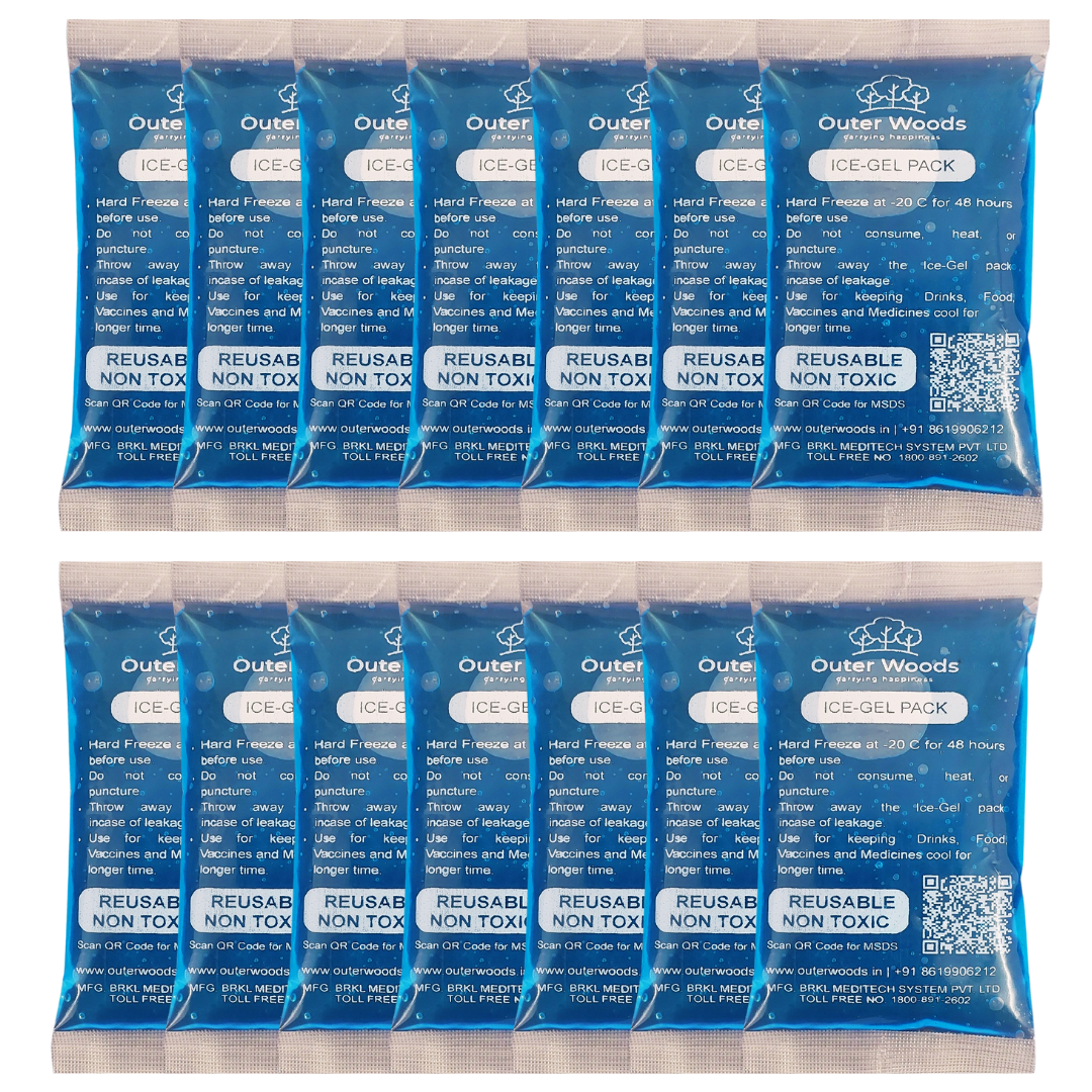  Outer Woods Ice Gel Packs Set for Insulin Bags, Cooler Bags and Cold Therapy