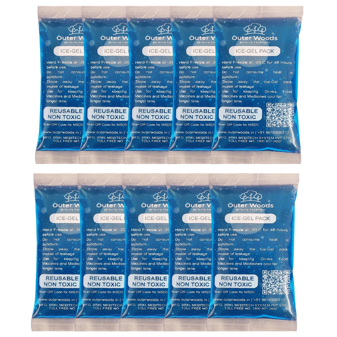  Outer Woods Ice Gel Packs Set for Insulin Bags, Cooler Bags and Cold Therapy