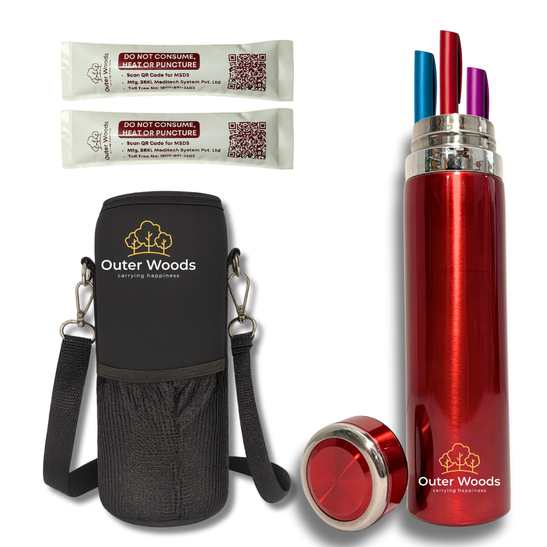 Outer Woods Insulated Insulin Bottle Cooler Travel Case - Large
