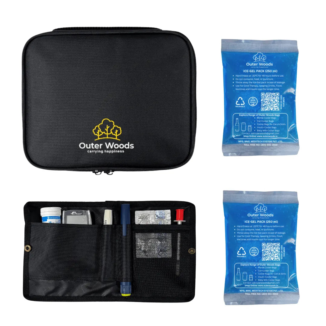 Outer Woods Insulated Insulin Cooler Bag Plus