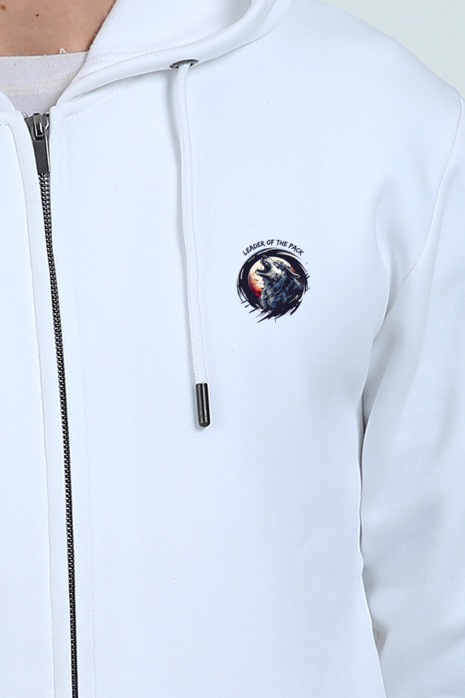 Outer Woods Men's Leader Of The Pack Printed Zipper Hooded Sweatshirt