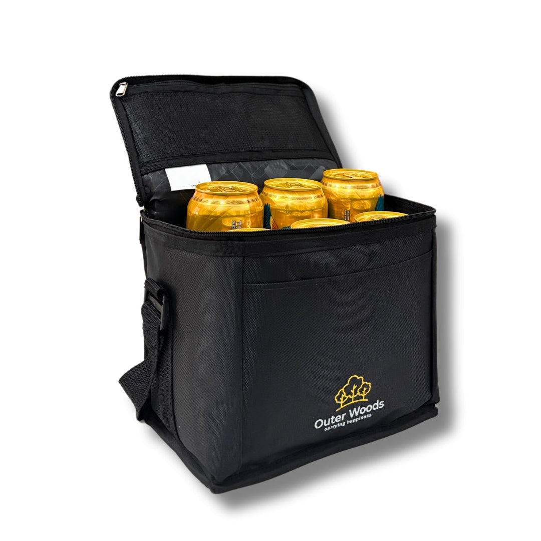 Outer Woods Insulated 6 Can Cooler Bag | Beer Cooler | Insulated Bag | Soft Cooler | Hot Cold Bag | Lunch Bag