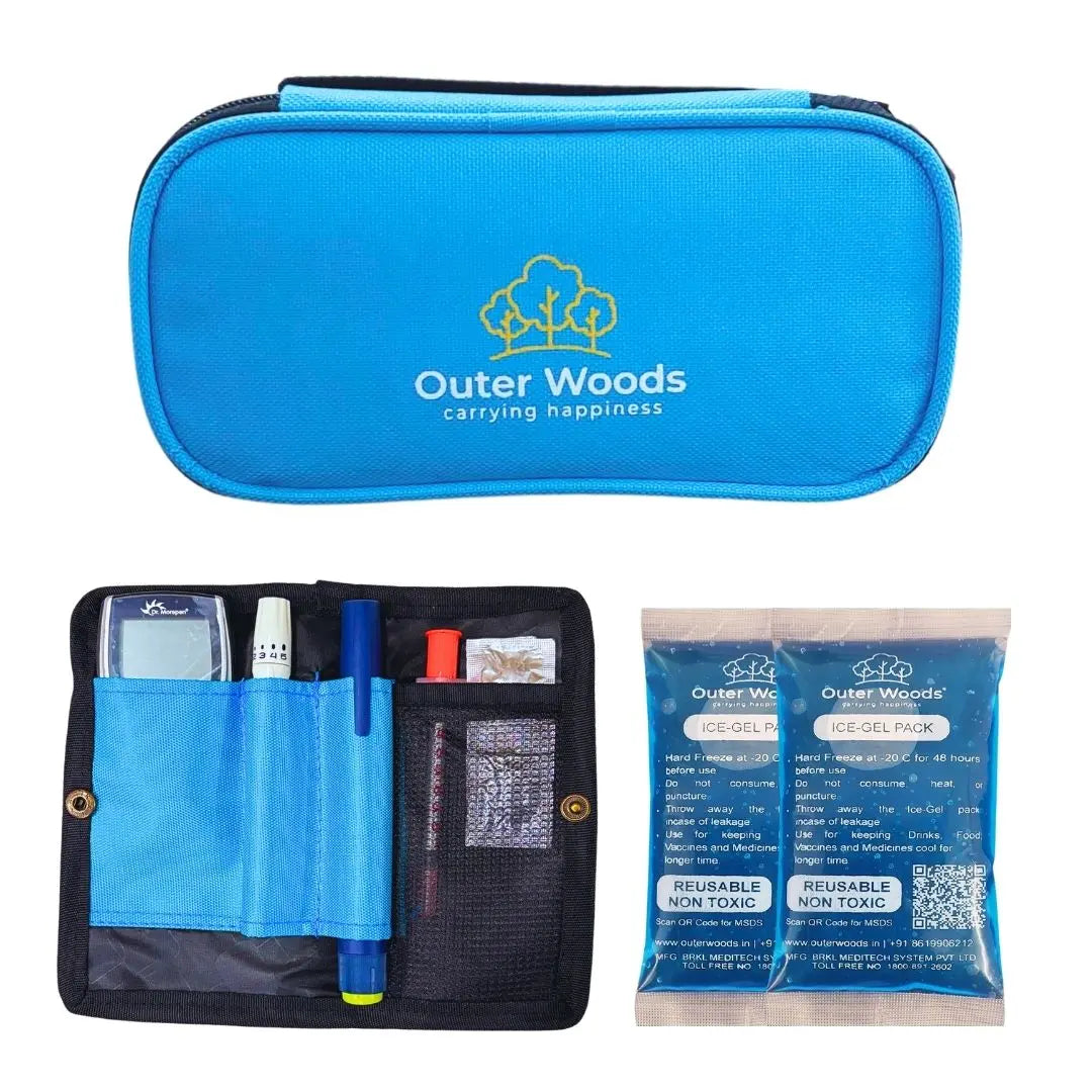 Outer Woods Insulated Insulin Cooler Bag | Insulin Pen Cooler | Diabetic Organizer Bag | Insulin Bag | Insulated Medical Bag