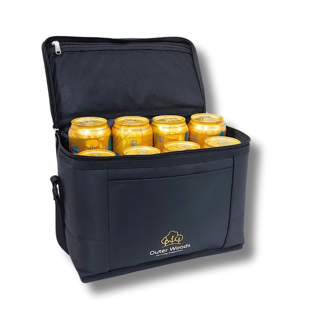 Outer Woods Insulated 8 Can Cooler Bag | Beer Cooler | Insulated Bag | Soft Cooler | Hot Cold Bag | Lunch Bag
