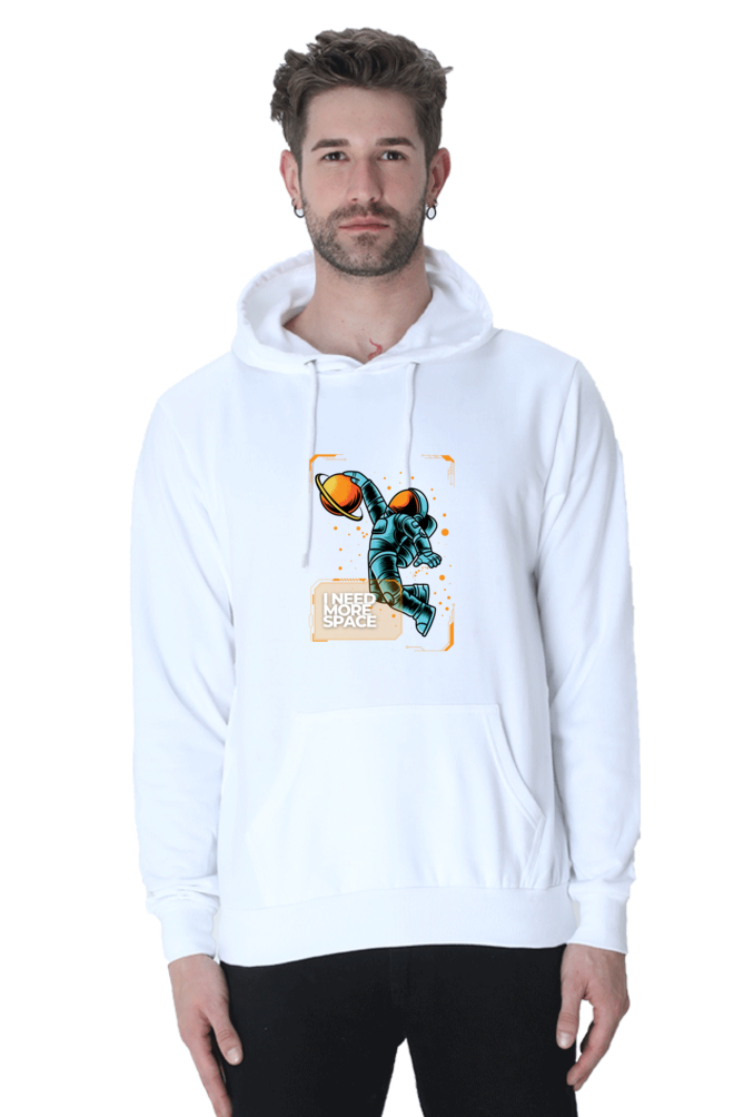 Outer Woods Men's Need More Space Graphic Printed Hooded Sweatshirt