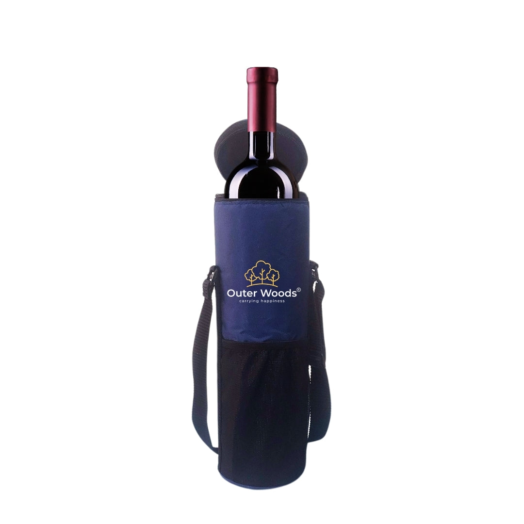 Outer Woods Insulated 1 Bottle Cooler Bag, Beverage Cooler Bag, Insulated Bag, Bottle Bag, Beer Cooler Bag, Wine Carier, Hot Cold bag