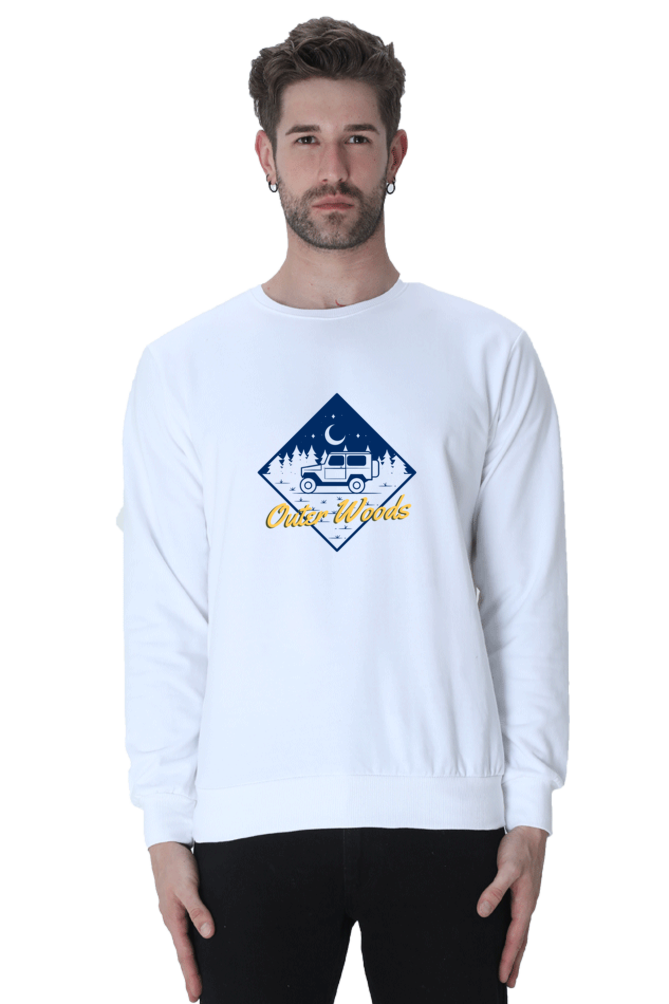 Outer Woods Men's Night Sky Graphic Printed Sweatshirt