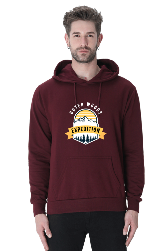 Outer Woods Men's Expedition Graphic Printed Hooded Sweatshirt