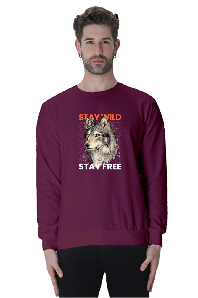 Outer Woods Men's Stay Wild Printed Sweatshirt