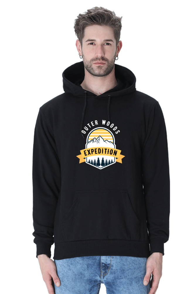 Outer Woods Men's Expedition Graphic Printed Hooded Sweatshirt