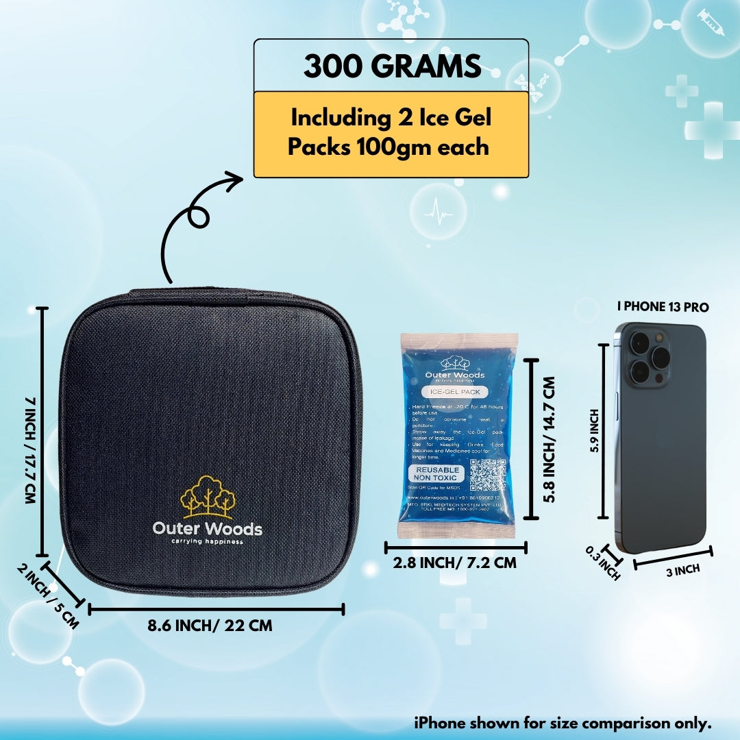 Outer Woods Insulated Insulin Cooler Bag | Insulin Pen Cooler | Diabetic Organizer Bag | Insulin Bag | Insulated Medical Bag