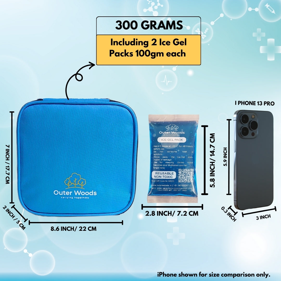 Outer Woods Insulated Insulin Cooler Bag | Insulin Pen Cooler | Diabetic Organizer Bag | Insulin Bag | Insulated Medical Bag