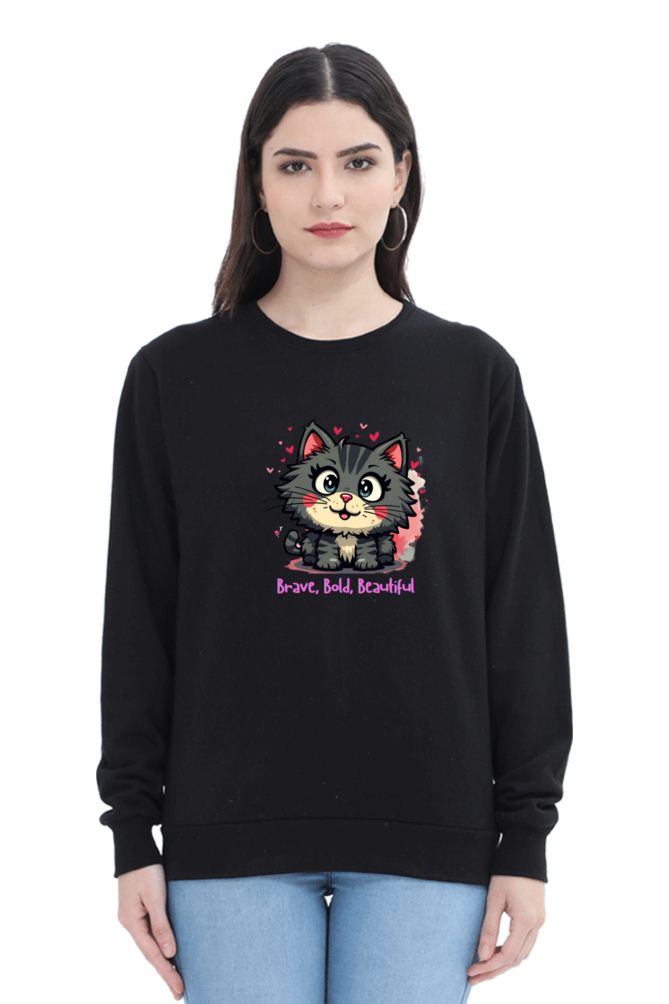 Outer Woods Women's Brave Bold Beautiful Printed Sweatshirt
