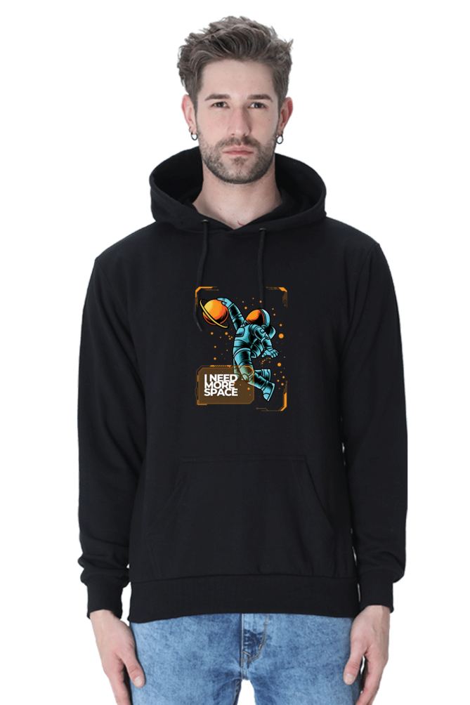 Outer Woods Men's Need More Space Graphic Printed Hooded Sweatshirt