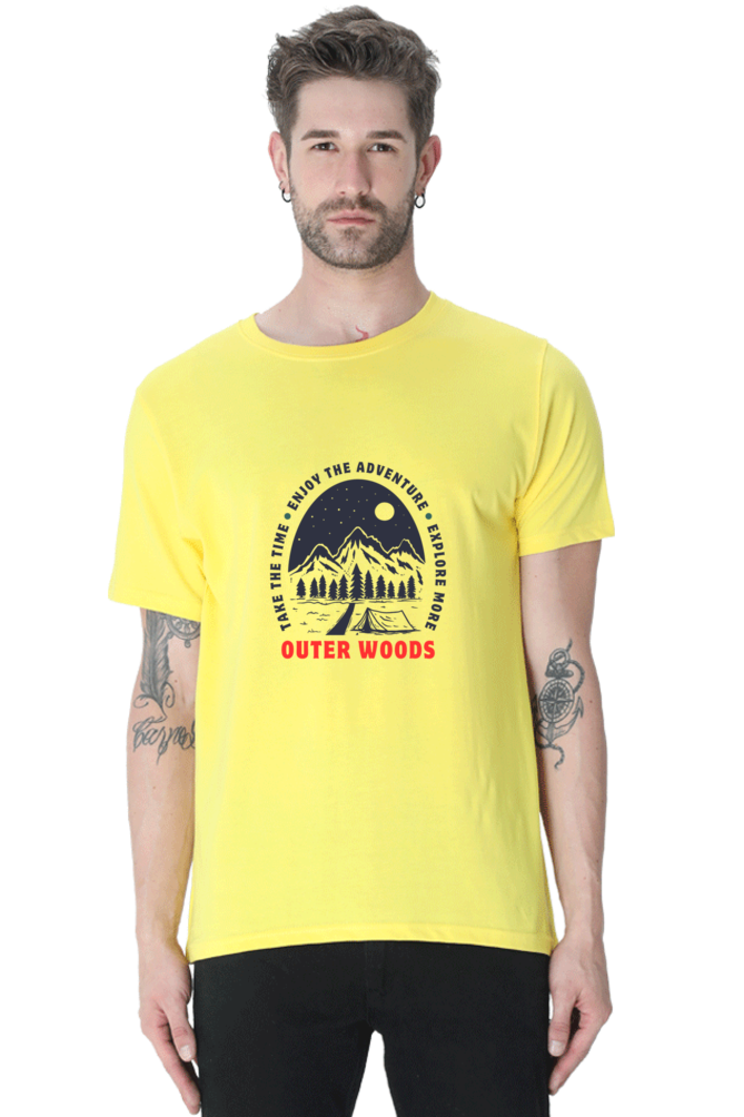 Outer Woods Men's Take The Time Graphic Printed T-Shirt