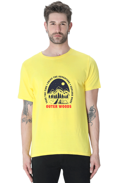 Outer Woods Men's Take The Time Graphic Printed T-Shirt