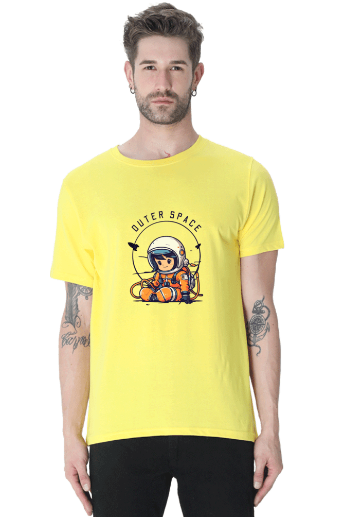 Outer Woods Men's Outer Space Graphic Printed T-Shirt