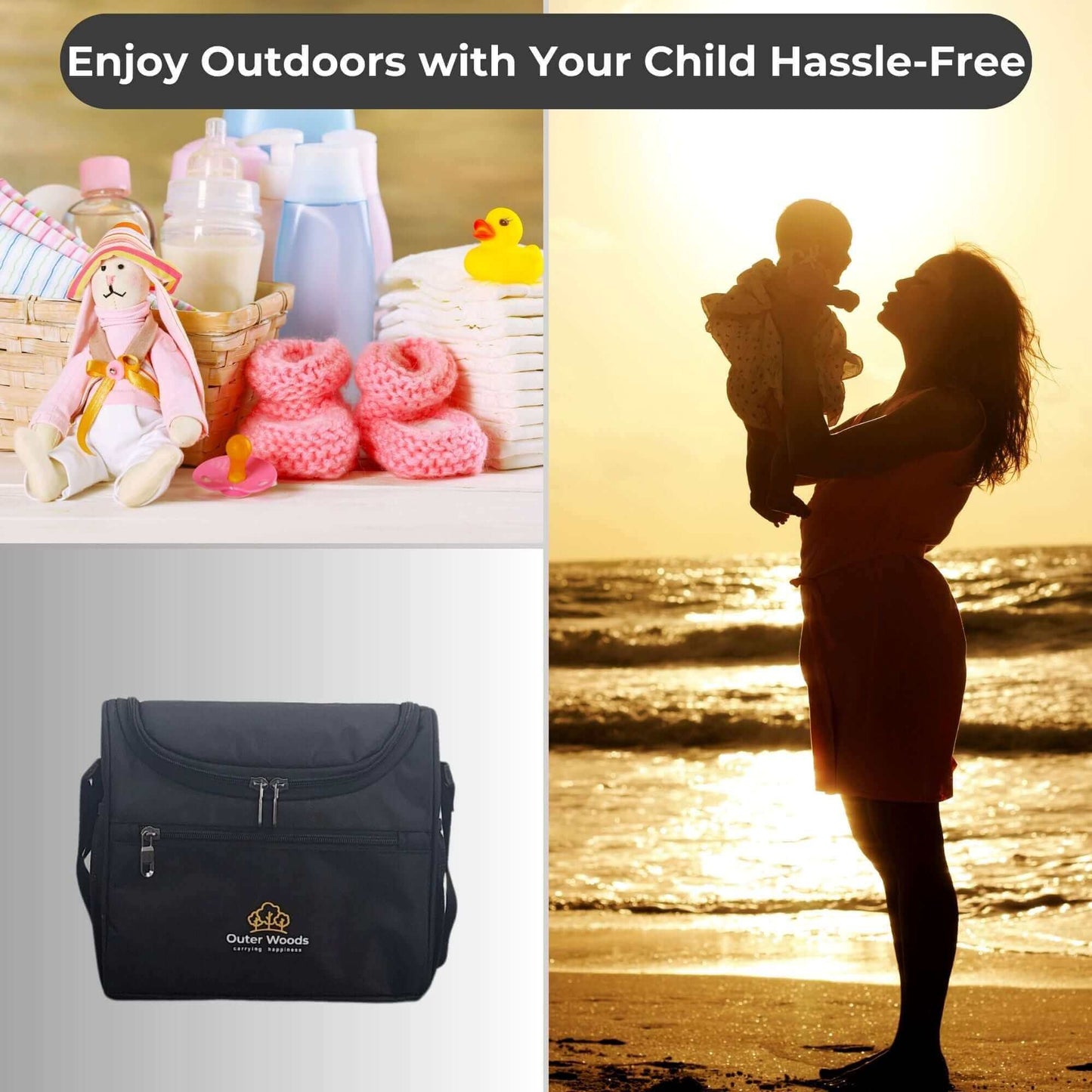 Outer Woods Breast Milk Cooler Bag for Mothers | Milk Cooler Bag | Insulated Milk Bottle Bag | Bottle Cooler Bag