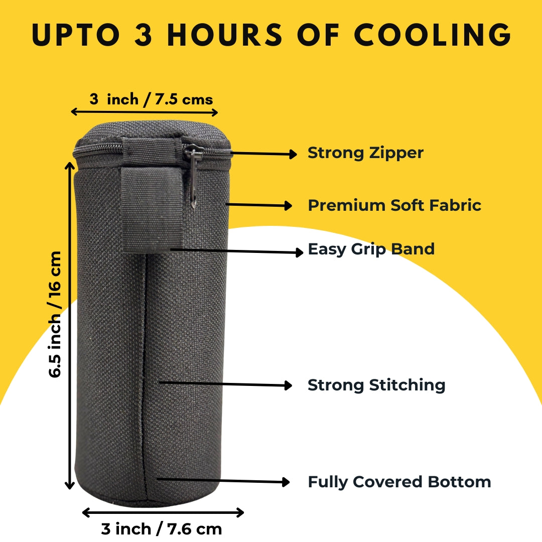 Portable beer can cooler sleeve with zipper cap