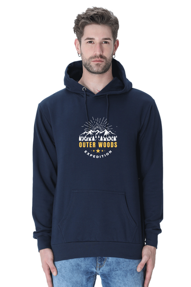 Outer Woods Men's Expedition Graphic Printed Hooded Sweatshirt