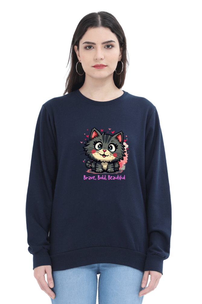Outer Woods Women's Brave Bold Beautiful Printed Sweatshirt