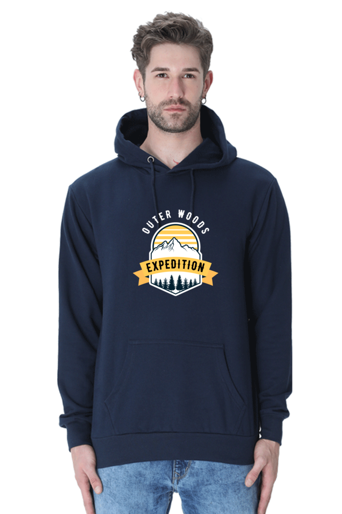 Outer Woods Men's Expedition Graphic Printed Hooded Sweatshirt