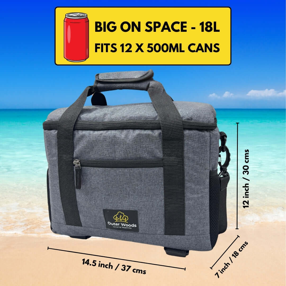 Outer Woods Insulated 12 Can Cooler Bag | Beer Cooler | Insulated Bag | Leakproof Cooler bag