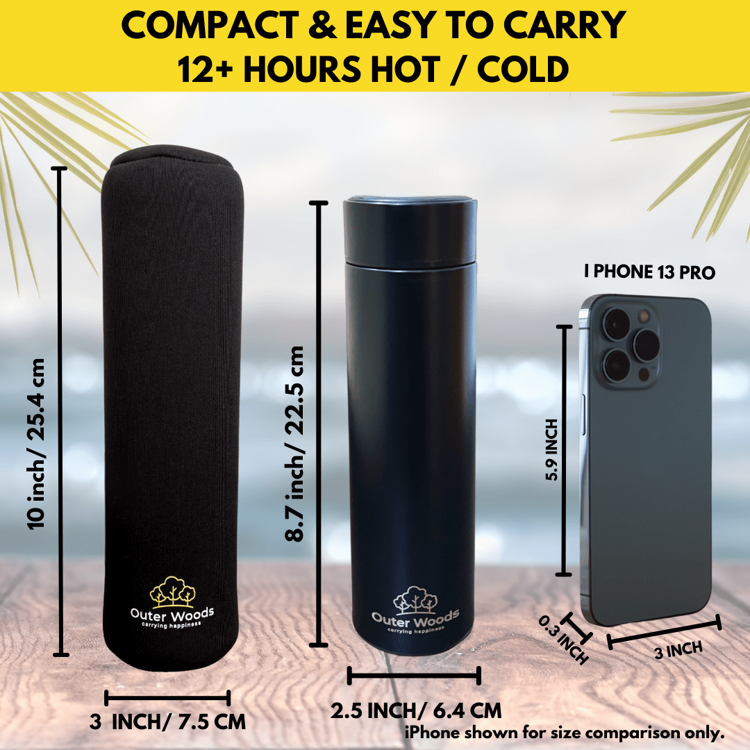 Outer Woods Premium Insulated Thermos Flask | Insulin Pen Cooler | Diabetic Organizer Bottle Case | Insulin Bottle Case
