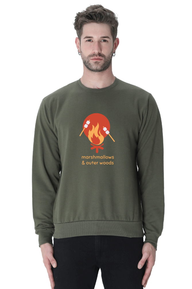 Outer Woods Men's Marshmallows Graphic Printed Sweatshirt