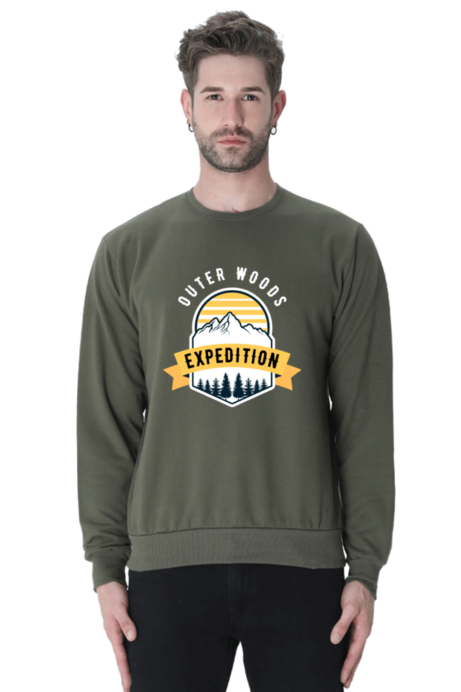 Outer Woods Men's Expedition Graphic Printed Sweatshirt