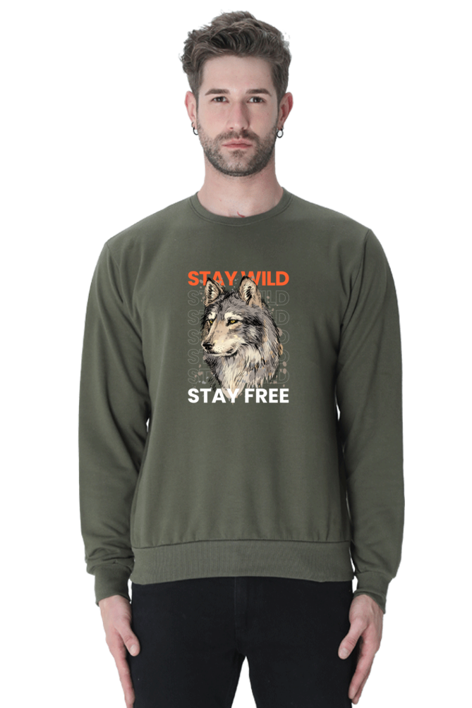 Outer Woods Men's Stay Wild Printed Sweatshirt