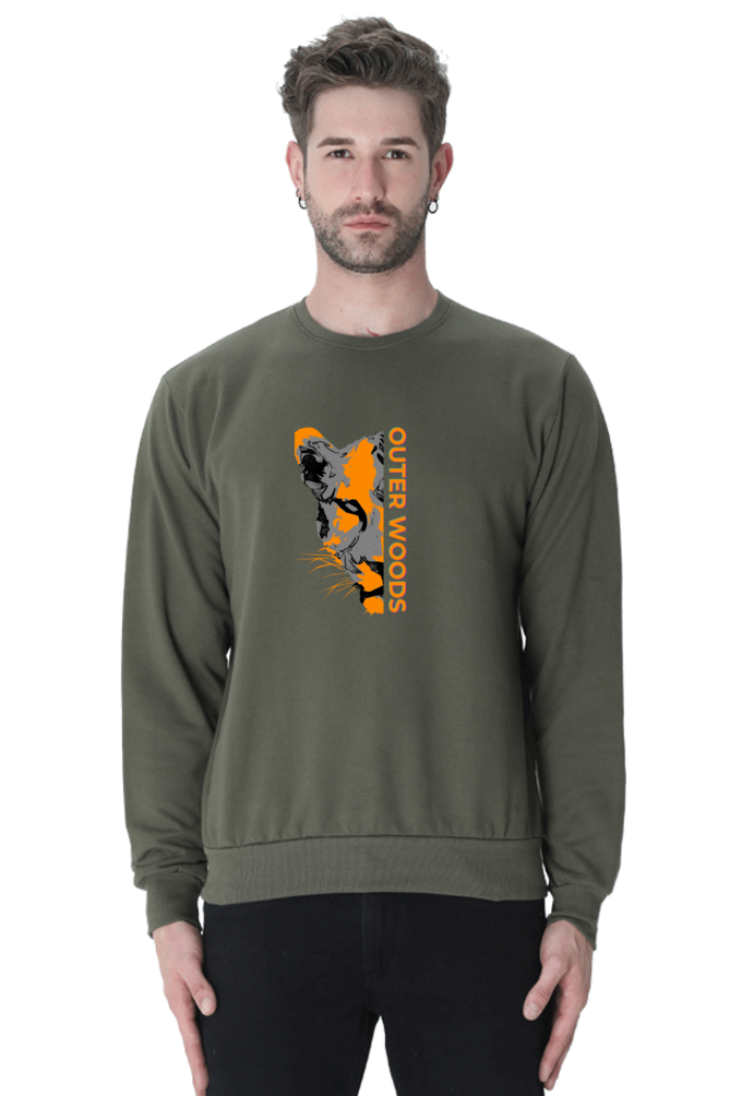 Outer Woods Men's Cheetah Printed Sweatshirt