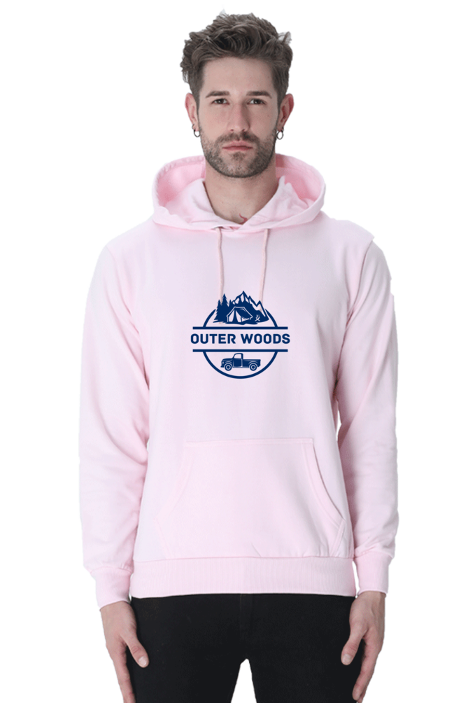 Outer Woods Men's Graphic Printed Hooded Sweatshirt