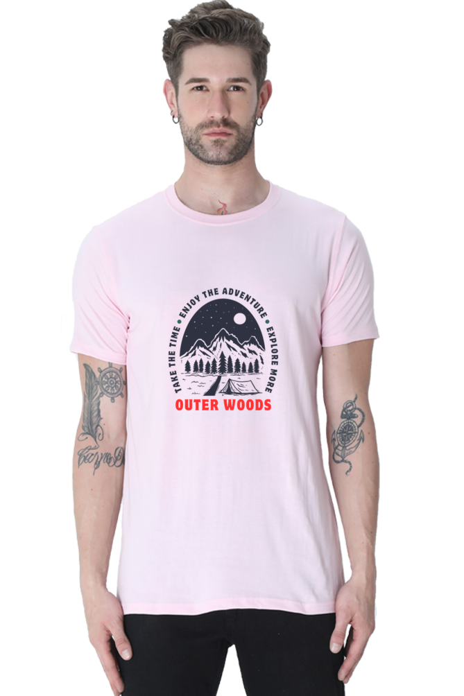 Outer Woods Men's Take The Time Graphic Printed T-Shirt