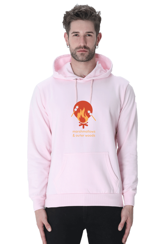 Outer Woods Men's Marshmallows Graphic Printed Hooded Sweatshirt