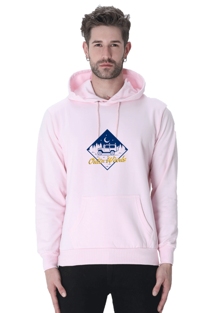 Outer Woods Men's Night Sky Graphic Printed Hooded Sweatshirt