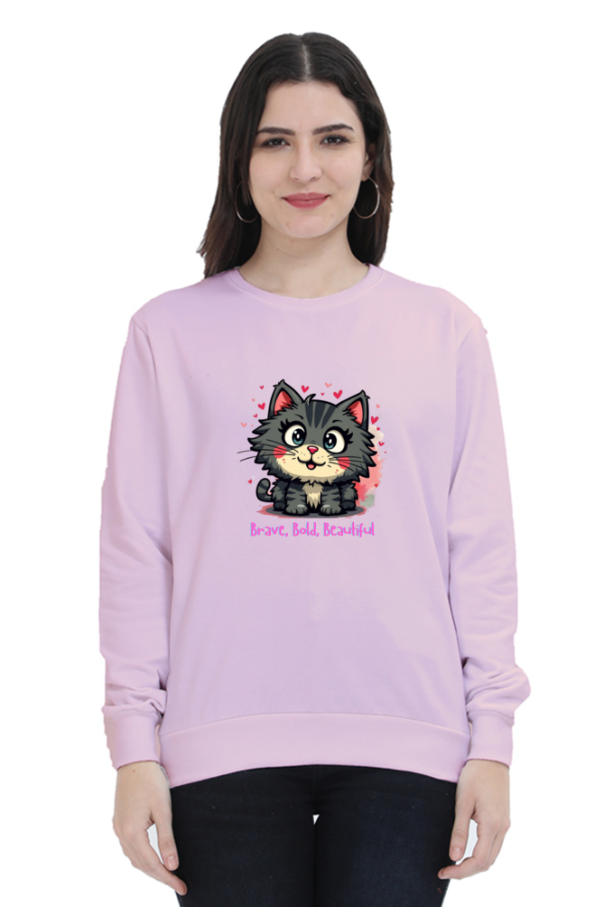 Outer Woods Women's Brave Bold Beautiful Printed Sweatshirt