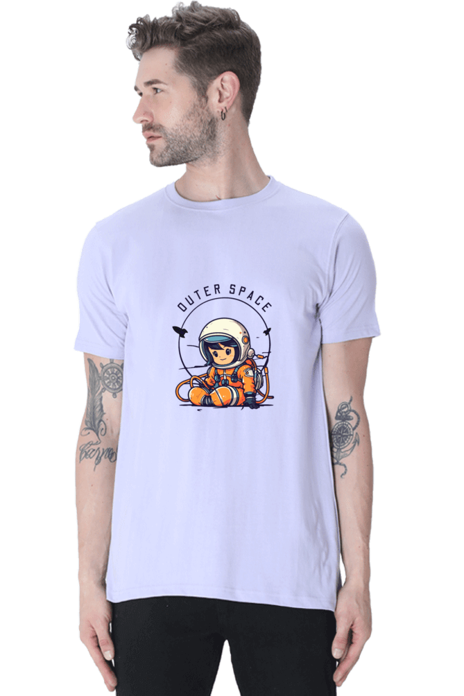 Outer Woods Men's Outer Space Graphic Printed T-Shirt