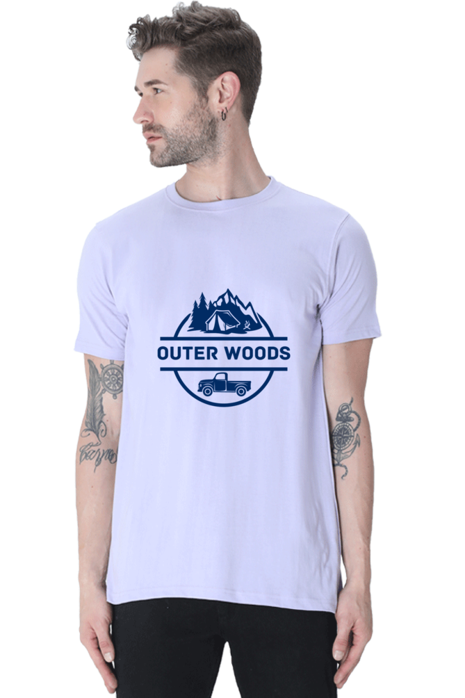 Outer Woods Men's Graphic Printed T-Shirt