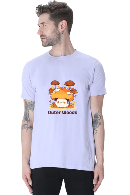 Outer Woods Men's Mushroom Graphic Printed T-Shirt