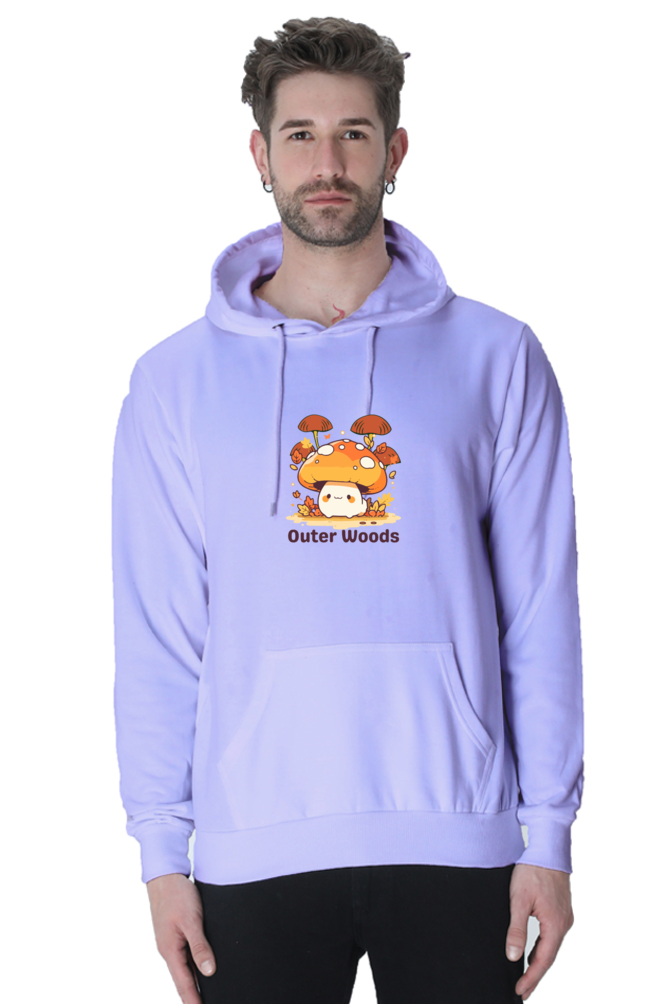 Outer Woods Men's Mushrooms Graphic Printed Hooded Sweatshirt
