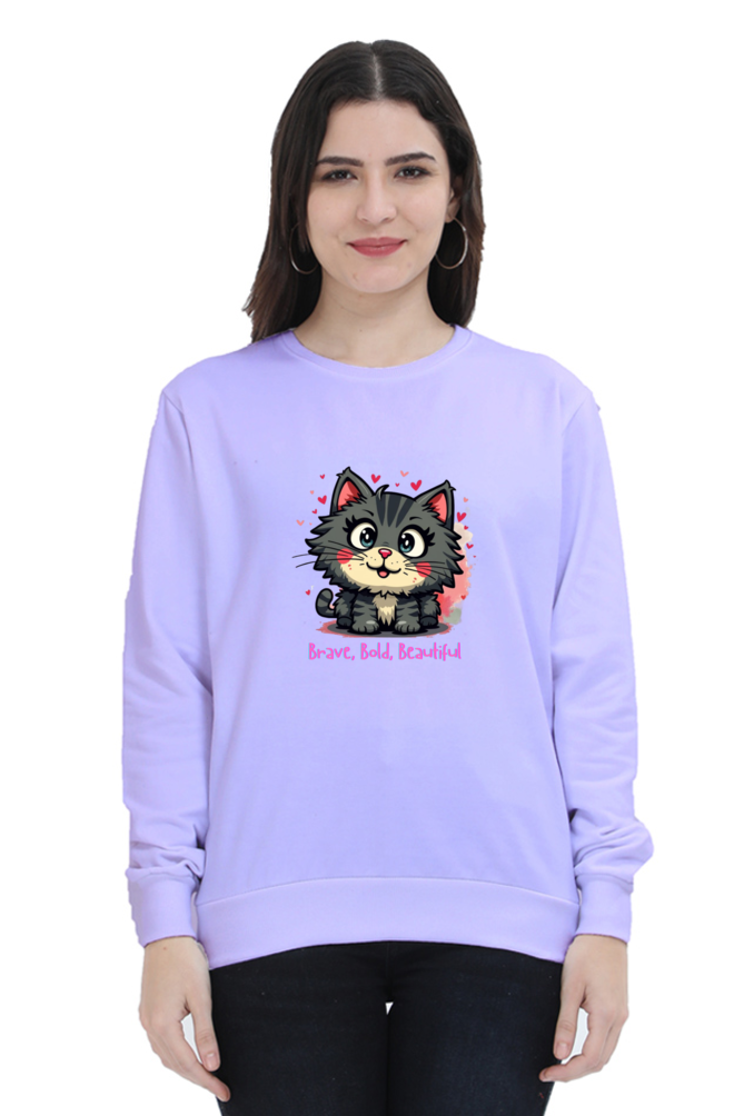 Outer Woods Women's Brave Bold Beautiful Printed Sweatshirt