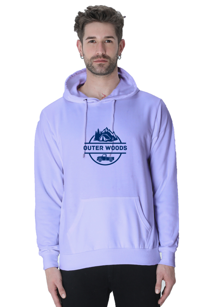 Outer Woods Men's Graphic Printed Hooded Sweatshirt
